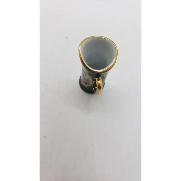 Vintage Limoges Miniature Pitcher Porcelain with 24k Gold Trim Courting Couple - Picture 7 of 10